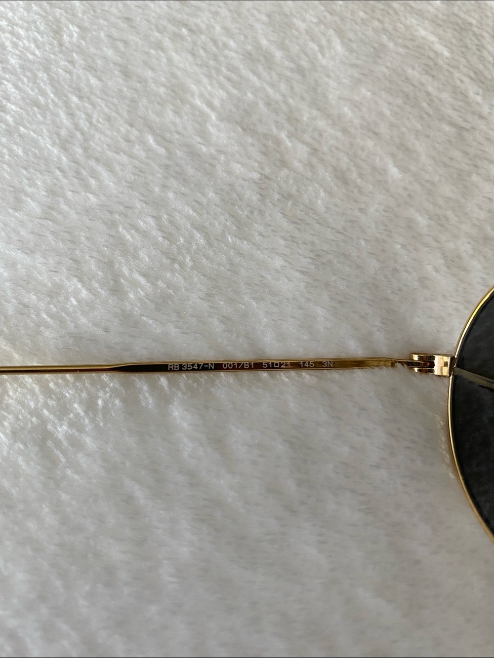 Ray-Ban Oval Flat Lenses Sunglasses | Unisex | RB3547N, Arista Gold/Dark Gray - Picture 13 of 15